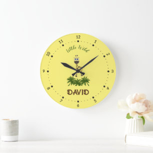 Little giraffe large clock