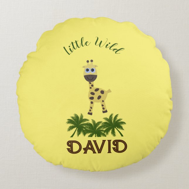 Little giraffe round cushion (Front)