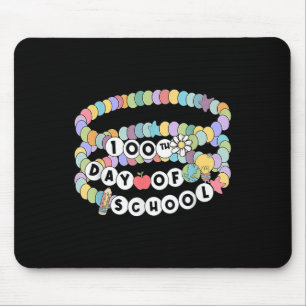 Little Girl 100 Days Of School Friendship Bracelet Mouse Pad