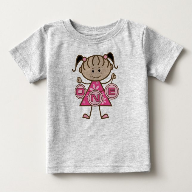 Little Girl 1st Birthday T-shirts and Gifts (Front)