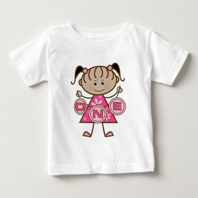Little Girl 1st Birthday T-shirts and Gifts (Front)