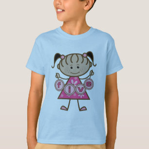 Little Girl 5th Birthday Tshirts and Gifts