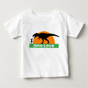 Little girl and dinosaur baby T-Shirt