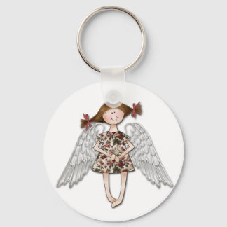 Little Girl Angel Key Ring