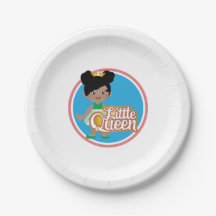 Little Girl Birthday Party. Little Queen Black Bal