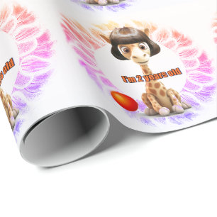 Little Girl Birthday Wrapping Paper