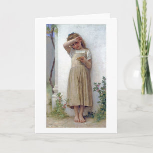 Little Girl, Bouguereau Card