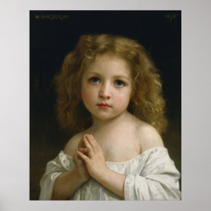 Little Girl by William-Adolphe Bouguereau Poster