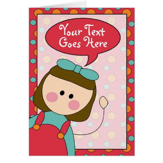 little girl card