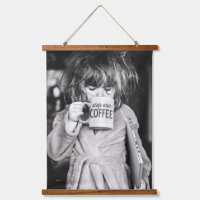Little Girl Drinking Coffee