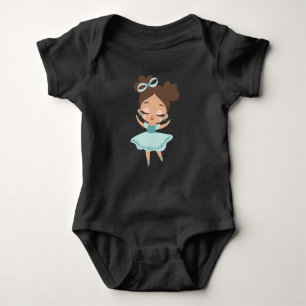 Little girl, girl power baby black baby bodysuit