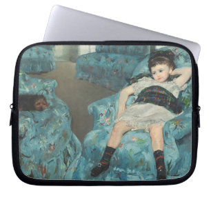 Little Girl in a Blue Armchair, 1878 (oi Laptop Sleeve