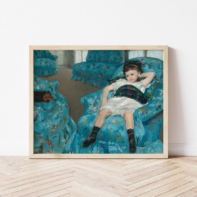 Little Girl in a Blue Armchair | Mary Cassatt Poster (Creator Uploaded)