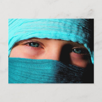 Little Girl in Turquoise Sea Postcard