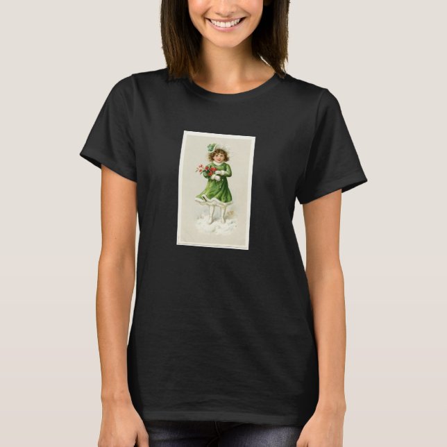 Little Girl in Winter T-Shirt (Front)
