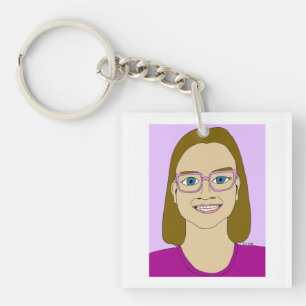 little girl key ring