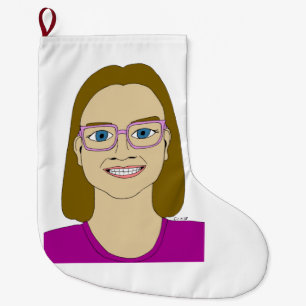 little girl large christmas stocking