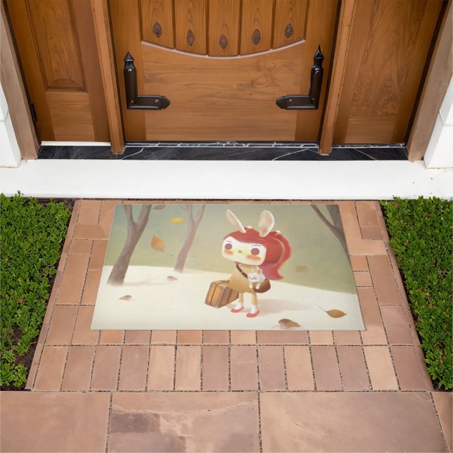 Little Girl Lost in the Forest Doormat (Outdoor)
