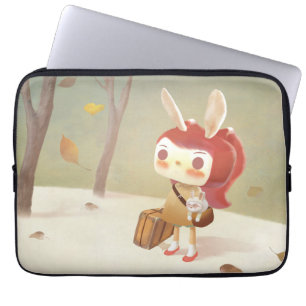 Little Girl Lost in the Forest Laptop Sleeve