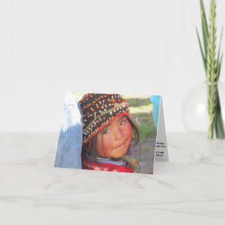Little girl of Quishuarani Card