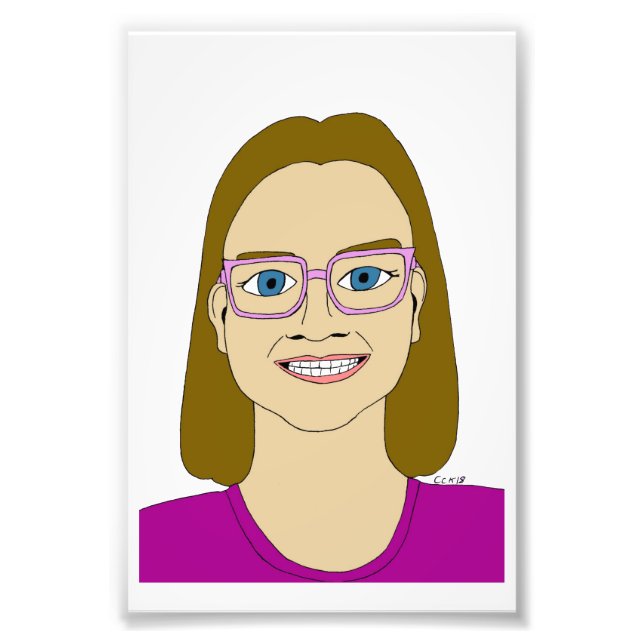 little girl    photo print (Front)