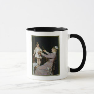 Little Girl with a Doll and Her Nurse, 1896 Mug
