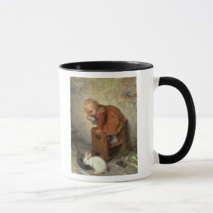 Little Girl with a Rabbit Mug