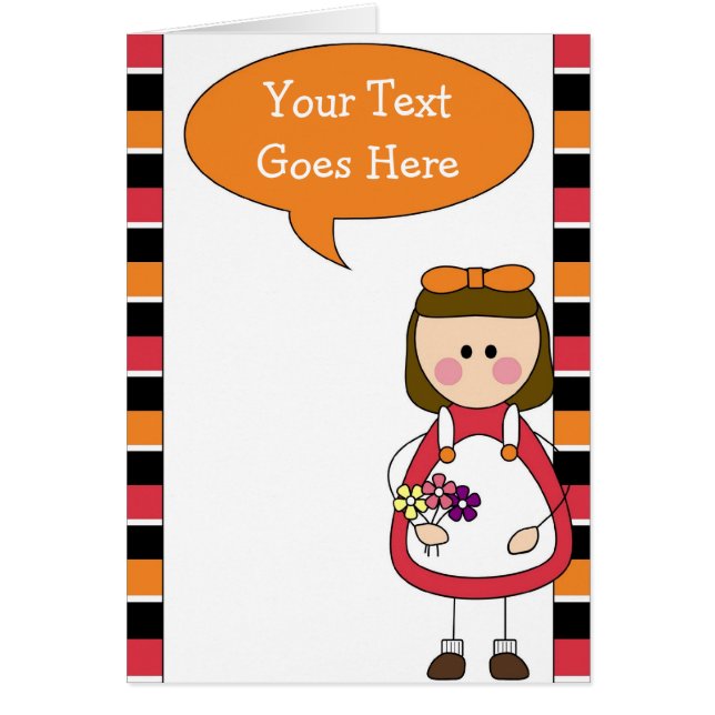 little girl with flowers (Front)