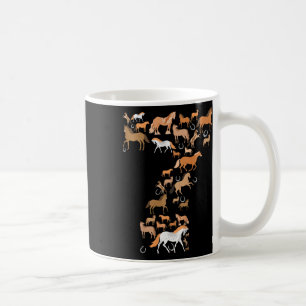 Little Girls 7 Years Old 7th Birthday Horse Graphi Coffee Mug