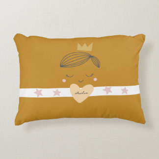 Little Girls Boho Princess Decorative Cushion