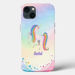 Little Girls Colourful Fantasy Unicorn iPhone 13 Case