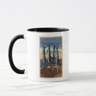 Little Girls Looking at Caught Swordfish Mug
