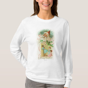 Little Girls Spying through Bedroom Door T-Shirt