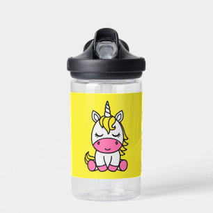 Little Girls Unicorn Back To School Water Bottle