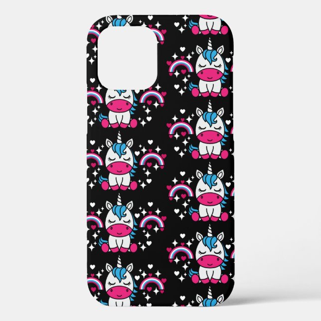Little Girls Unicorn Pony Case-Mate iPhone Case (Back)