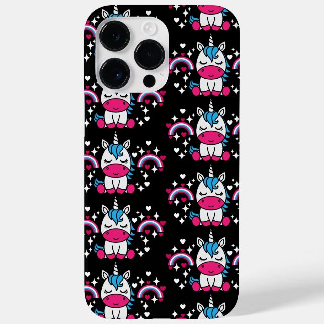 Little Girls Unicorn Pony Case-Mate iPhone Case (Back)