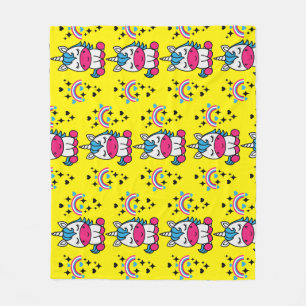 Little Girls Unicorn Pony Fleece Blanket