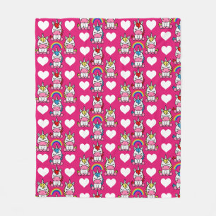 Little Girls Unicorn Pony Fleece Blanket