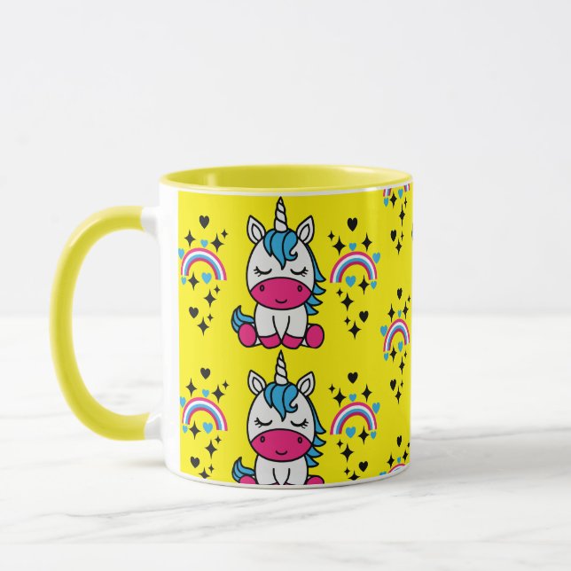 Little Girls Unicorn Pony Mug (Left)
