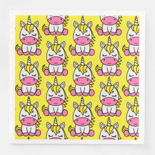 Little Girls Unicorn Pony Napkin