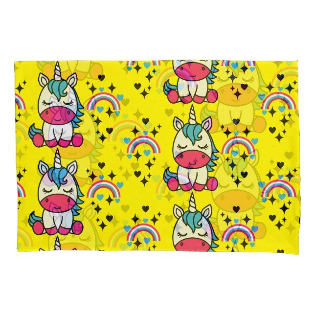 Little Girls Unicorn Pony Pillowcase (Front)