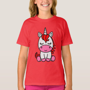 Little Girls Unicorn Pony T-Shirt