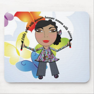 Little Girls With Dreams Become Women With Vision Mouse Pad