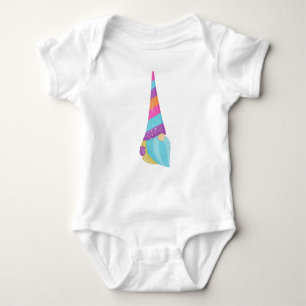 Little Gnome, Cute Gnome, Garden Gnome, Hat, Beard Baby Bodysuit