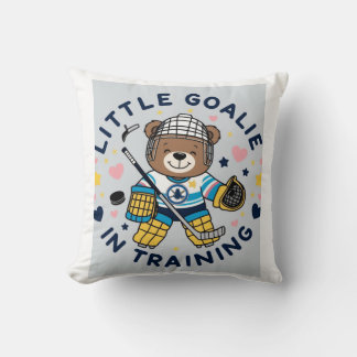 Little goalie in action cushion