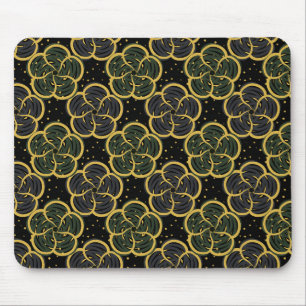 Little golden flowers seamless pattern mouse pad