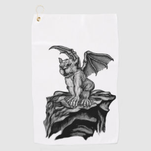 Little Golem Gargoyle Golf Towel