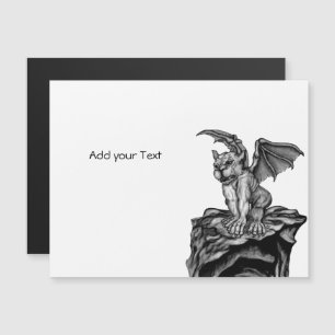 Little Golem Gargoyle Magnetic Invitation
