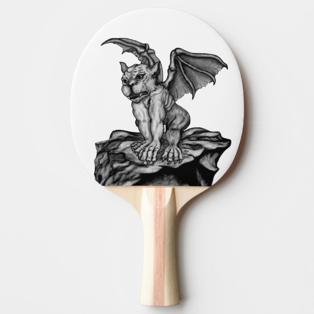 Little Golem Gargoyle Ping Pong Paddle (Front)