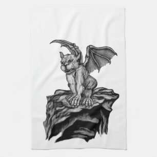 Little Golem Gargoyle Tea Towel